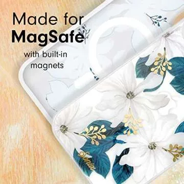 Sonix | Compatible with MagSafe iPhone 14 Pro Max Case Floral | 10ft Drop Tested | Delilah Flower