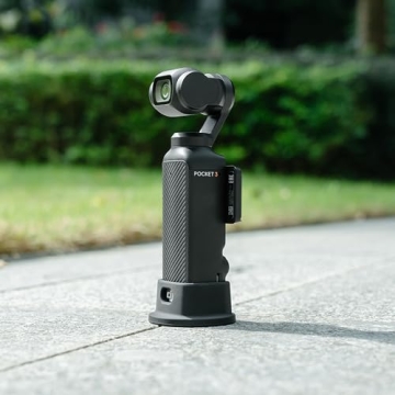 PCTC Silicone Non-Slip Desktop Mount for DJI Osmo Pocket 3, Lightweight and Compact, OSMO Pocket 3 Accessories (Silicone Black)