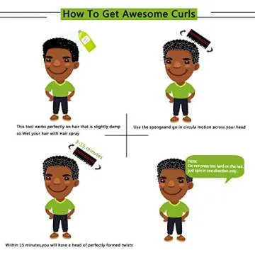 AIR&TREE Magic Barber Sponge Brush for Professional Waves