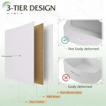 WLIVE Tall Dresser for Bedroom, Fabric Dresser Storage Tower, Dresser & Chest of Drawers Organizer Unit with 11 Drawers, Storage Cabinet, Hallway, Closets, Steel Frame, Wood Top