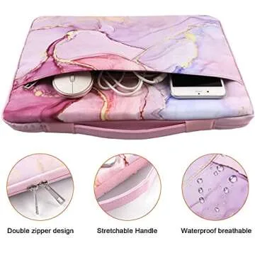 iCasso Compatible with MacBook Air 13 Inch Case 2020 2021-2018 Release Model A2337 M1/ A2179/A1932, Plastic Hard Shell Case, Sleeve Bag, Screen Protector, Keyboard Cover & Dust Plug, Glitter