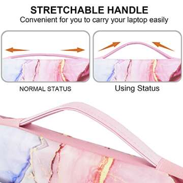 iCasso Compatible with MacBook Air 13 Inch Case 2020 2021-2018 Release Model A2337 M1/ A2179/A1932, Plastic Hard Shell Case, Sleeve Bag, Screen Protector, Keyboard Cover & Dust Plug, Glitter