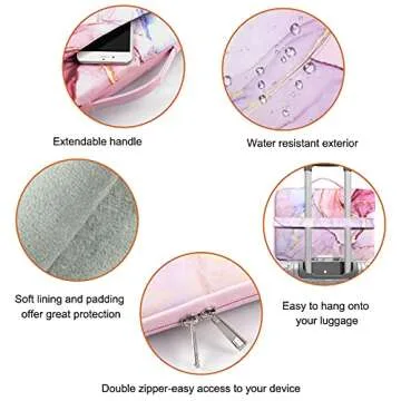 iCasso Compatible with MacBook Air 13 Inch Case 2020 2021-2018 Release Model A2337 M1/ A2179/A1932, Plastic Hard Shell Case, Sleeve Bag, Screen Protector, Keyboard Cover & Dust Plug, Glitter