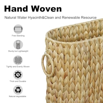 Coeusy Toilet Paper Storage Basket for Stylish Bathrooms