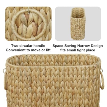 Coeusy Toilet Paper Storage Basket for Stylish Bathrooms