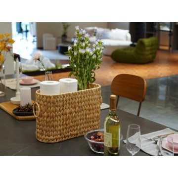 Coeusy Toilet Paper Storage Basket for Stylish Bathrooms