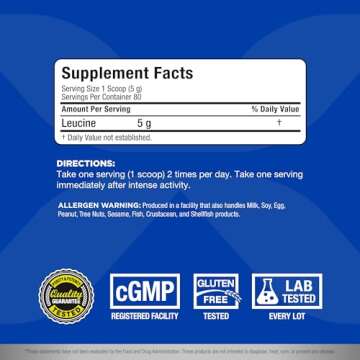 ALLMAX Nutrition Leucine 5,000 mg, 14.1 oz (400 g)
