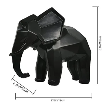 Elegant HOWFIELD Abstract Elephant Sculpture for Home Decor