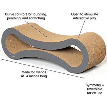 PetFusion Ultimate Cat Scratcher Lounge Durable Reversible Scratcher