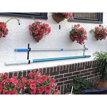 Durable Pool Pole Hangers Set with Easy Installation and Versatility
