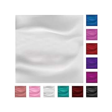 SATINIOR Chiffon Scarf Square Neck Scarf Handkerchief Retro Satin Ribbon Scarf for Women Girls