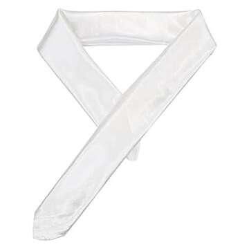 SATINIOR Chiffon Scarf Square Neck Scarf Handkerchief Retro Satin Ribbon Scarf for Women Girls