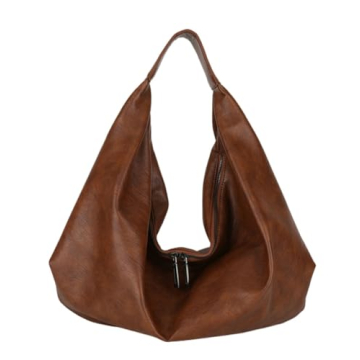 wudfume Super Large Dumpling Bag Floppy Hobo Bags for Women Casual Shoulder Bag for Women Handbag Pu...