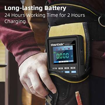 Hantek Professional Automotive Oscilloscope 2D82AUTO, 4 in 1 Handheld Oscilloscope Multimeter, Digital USB Oscilloscope with 2 Channels 80 MHz Bandwidth, Oscilloscope Kit 2D82 I