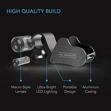 AC Infinity Jewelers Loupe with LED Light & Dual Lenses