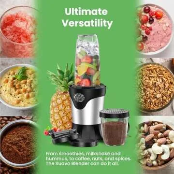 Suavo 1100W Personal Blender for Smoothies and Shakes