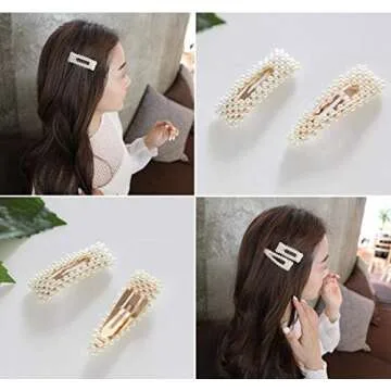 Hair Barrettes Hair Pins Decorative Wedding Bridal Hairpins,Hair Clips for Women