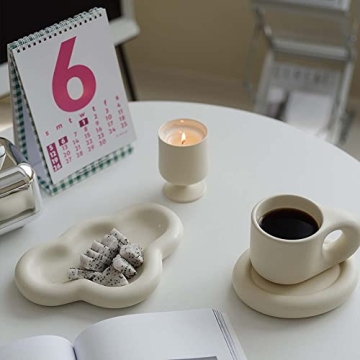 WENSHUO Chubby Jewelry Tray Elegant Cloud Trinket Dish