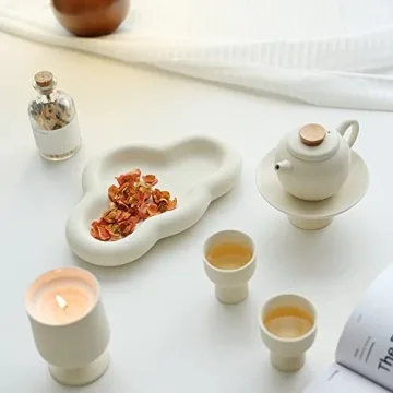 WENSHUO Chubby Jewelry Tray Elegant Cloud Trinket Dish