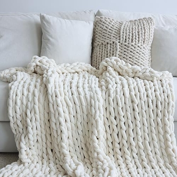Cozy Handmade Chenille Blanket 40×50 Inch