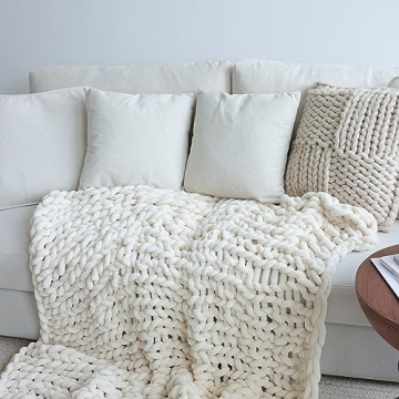 Cozy Handmade Chenille Blanket 40×50 Inch
