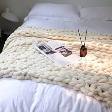 Cozy Handmade Chenille Blanket 40×50 Inch