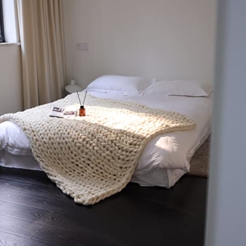 Cozy Handmade Chenille Blanket 40×50 Inch