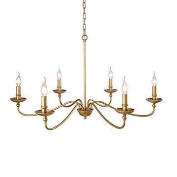 SEOL-Light 36" Dia Classic Candelabra Style Large Farmhouse Chandeliers Dining Room Light Fixture Ce...