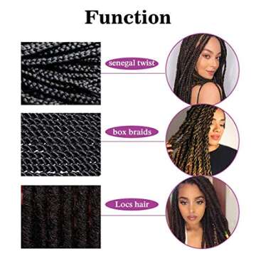 Bileaf Pre Stretched Braiding Hair 26 Inch Ombre Braiding Hair Hot Water Setting 8 Packs Long Braiding Hair Pre Stretched Soft Yaki Texture Synthetic Hair Extensions for Braids(1B-30-27)