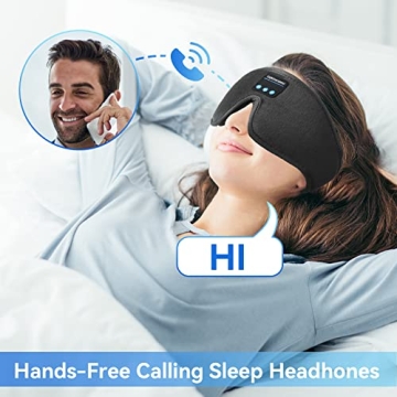 Bluetooth Sleep Headphones Eye Mask for Insomnia Travel