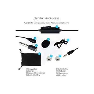 MAONO AU-100 Lavalier Microphone for High-Quality Audio