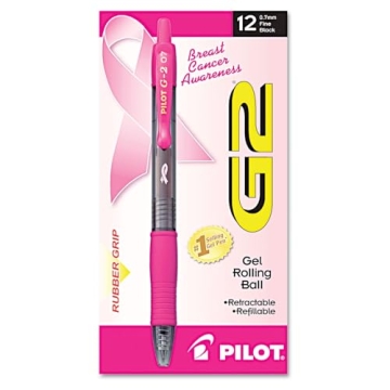 Pilot G2 Pink Ribbon Gel Pen for Breast Cancer Awareness