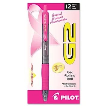 Pilot G2 Pink Ribbon Gel Pen for Breast Cancer Awareness