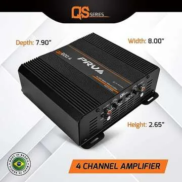PRV Audio QS800.4 Compact Car Audio Amplifier
