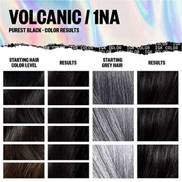 IGK Permanent Hair Color Kit | 100% Gray Coverage, Strengthen