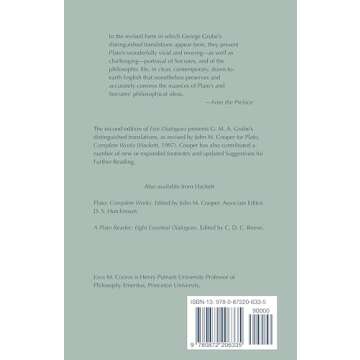 Plato: Five Dialogues: Euthyphro, Apology, Crito, Meno, Phaedo (Hackett Classics)