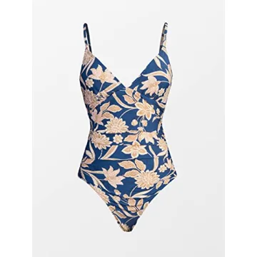 CUPSHE One Piece Swimsuit with Paisley Print & Tummy Control