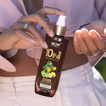 Wow Skin Science 10 in 1 Leave in Conditioner Spray for Dry Damaged Hair - Detangler Spray - Women & Mens Leave in Conditioner for Curly Hair
