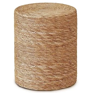 Cplxroc Pouf Ottoman | Handwoven Seagrass Boho Floor Chair, Outdoor and Indoor Use