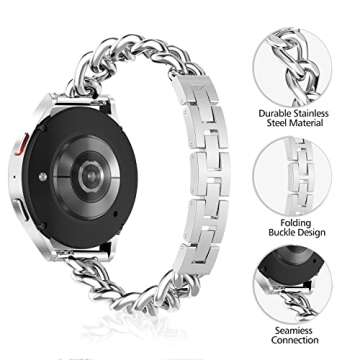 Stylish EverAct Metal Chain Band for Samsung Galaxy Watch
