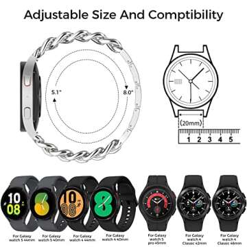 Stylish EverAct Metal Chain Band for Samsung Galaxy Watch