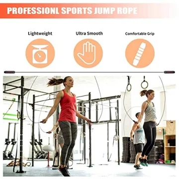 Redify Jump Rope for Fitness, Adjustable & Durable