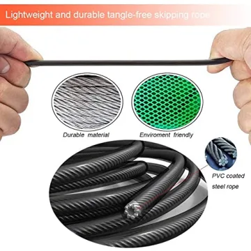 Redify Jump Rope for Fitness, Adjustable & Durable