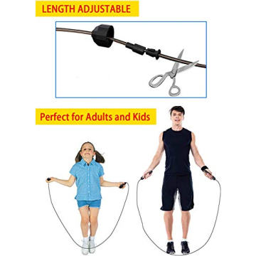 Redify Jump Rope for Fitness, Adjustable & Durable