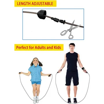 Redify Jump Rope for Fitness, Adjustable & Durable