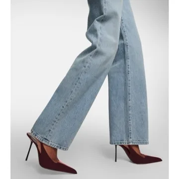 VOLEECE Women's Elegant Cherry Red Stiletto Heels