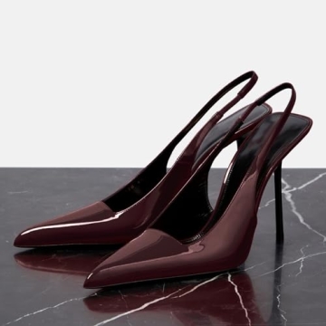 VOLEECE Women's Elegant Cherry Red Stiletto Heels