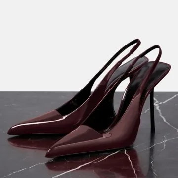 VOLEECE Women's Elegant Cherry Red Stiletto Heels