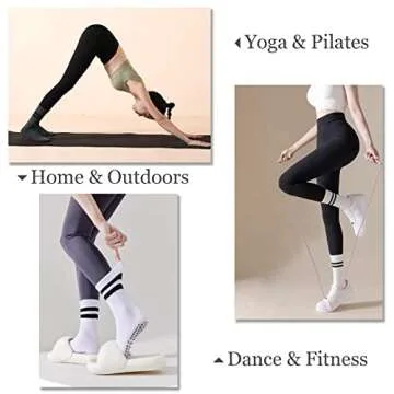 Flydo Pilates Grippy Socks for Yoga and Dance