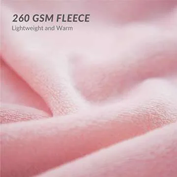 Bedsure Fleece Blankets Queen Size Pink - Bed Blanket Soft Lightweight Plush Fuzzy Cozy Luxury Microfiber Valentines Day Gift 90x90 inches